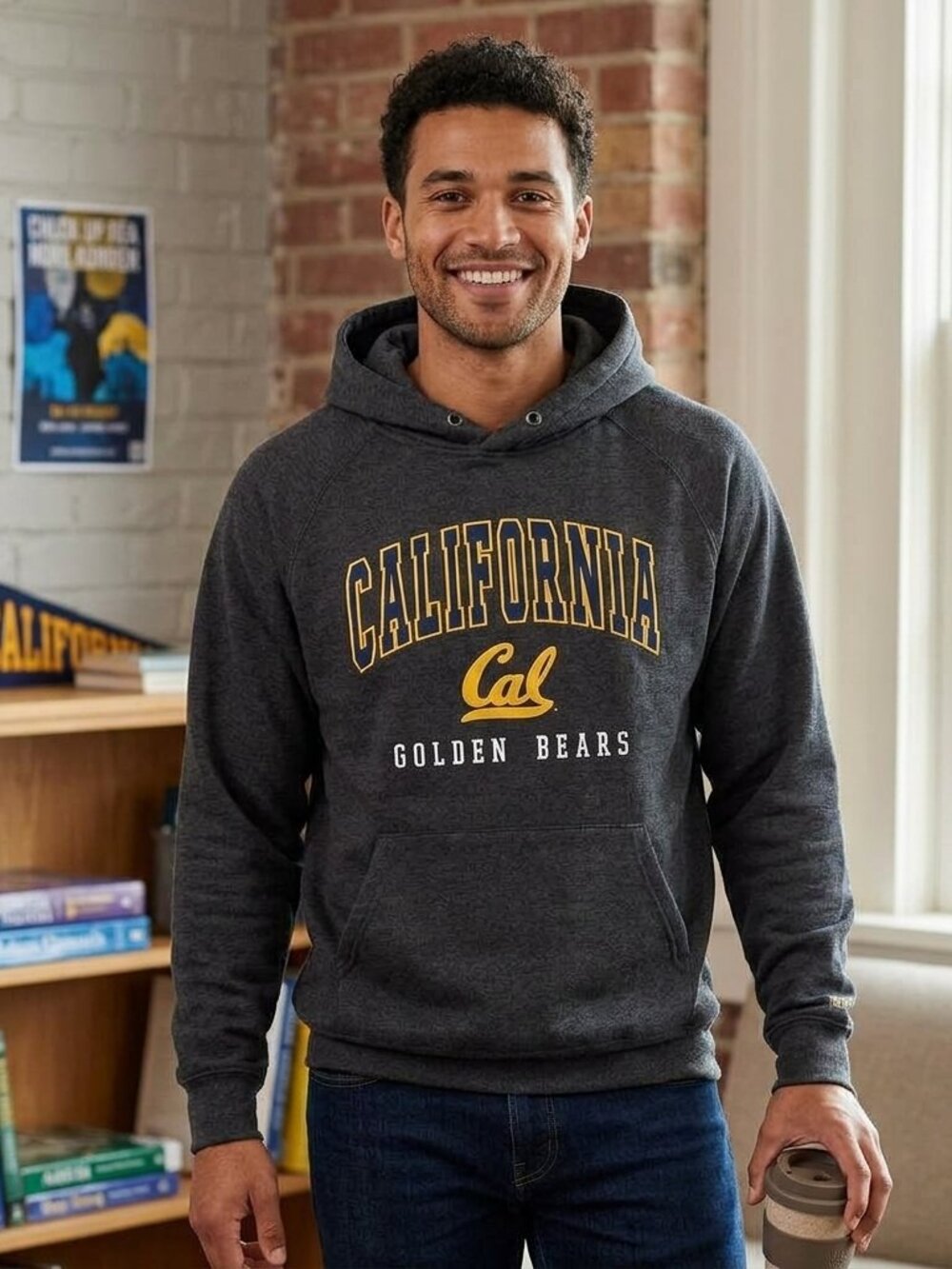 California "Cal" Golden Bears Sweatshirt Large Gray Stadium Athletics College